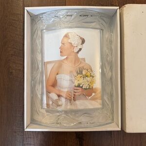J.G. DURAND France crystal frame, 8”x10” in original box, made in France, NWOT